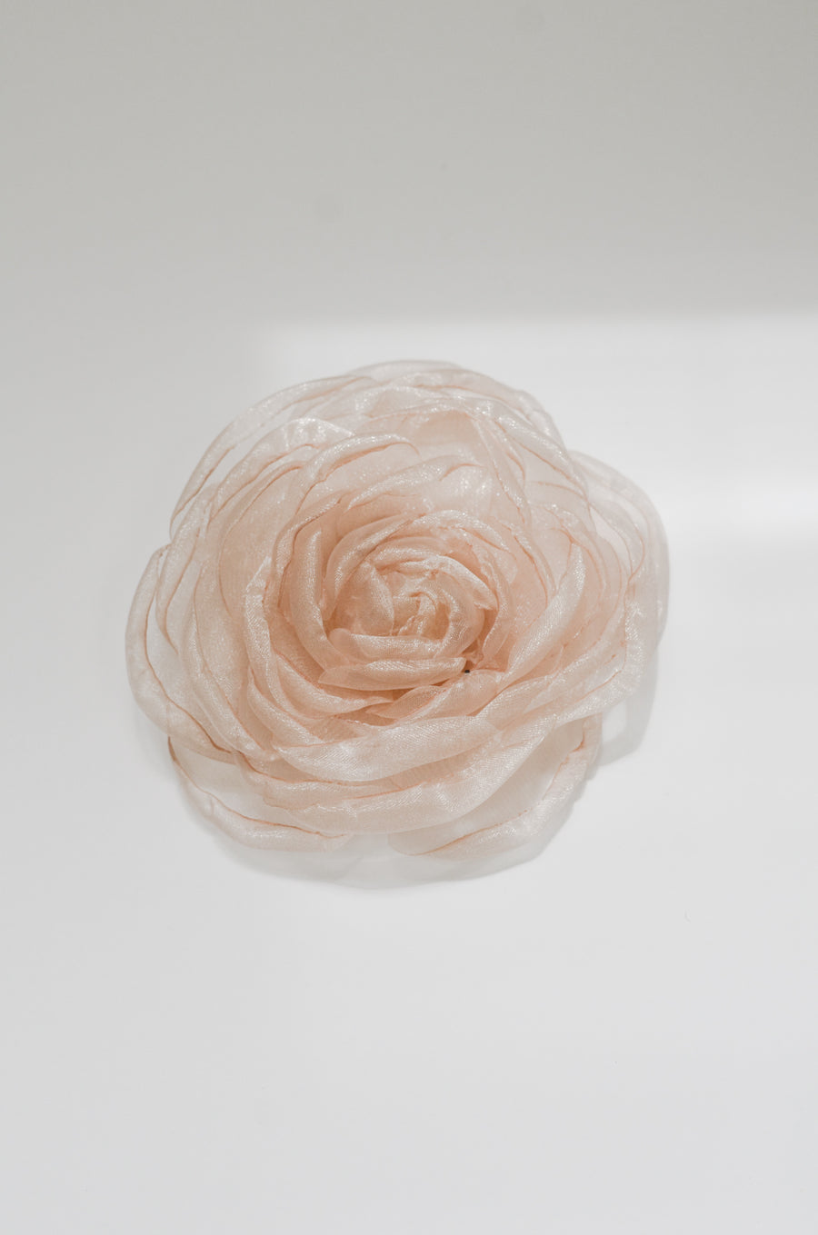 Sheer Blush Flower Pin