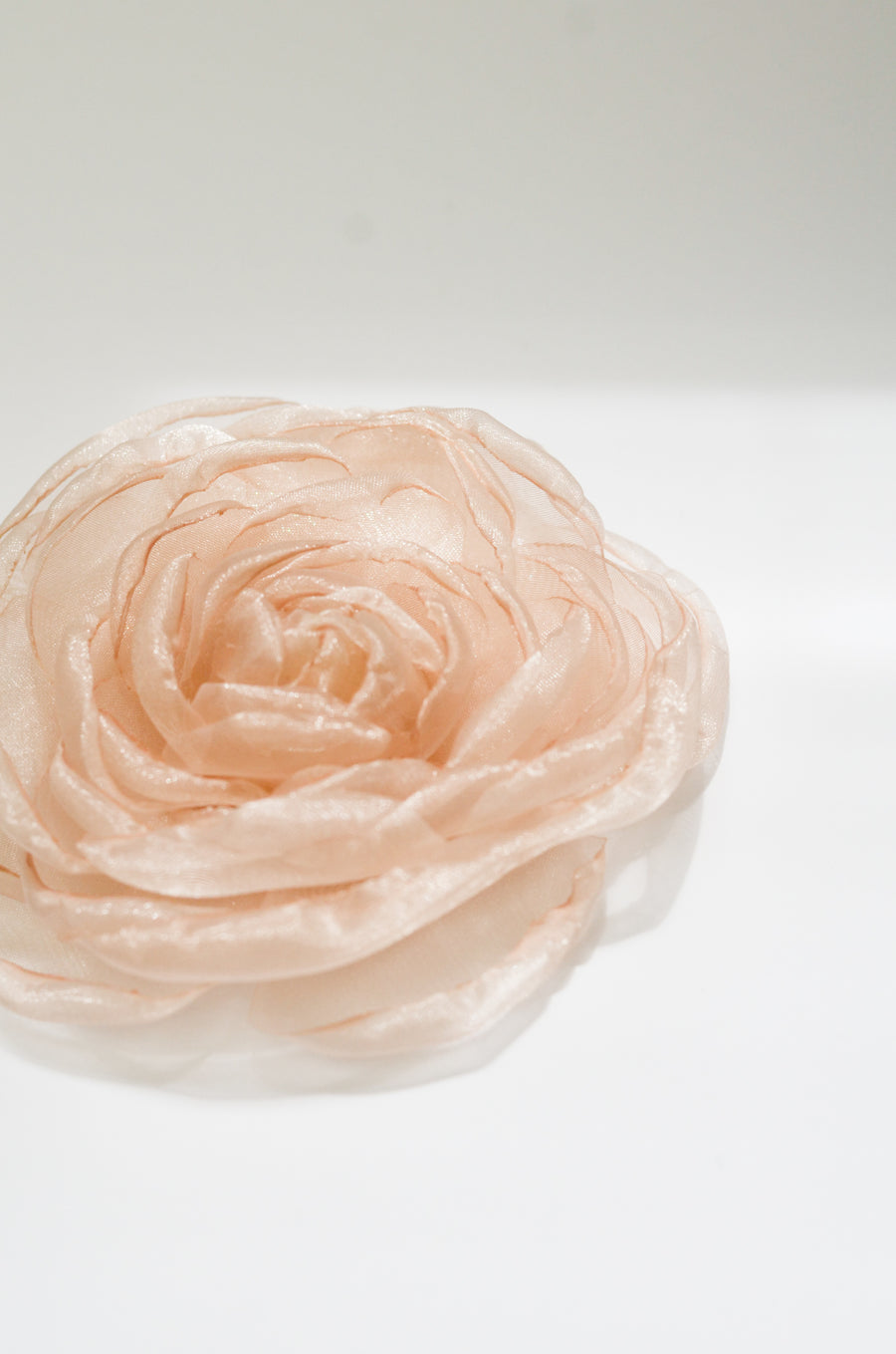 Sheer Blush Flower Pin