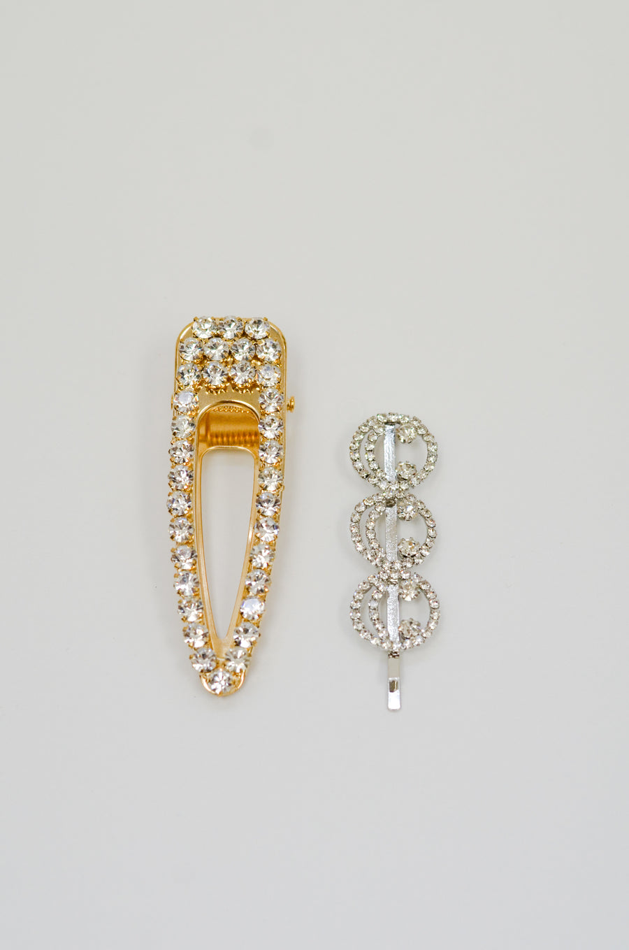 Full Crystal Diamond Hairpins (Pack of 2)