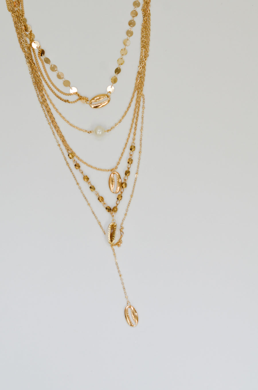 Thick Layer Shell Necklace