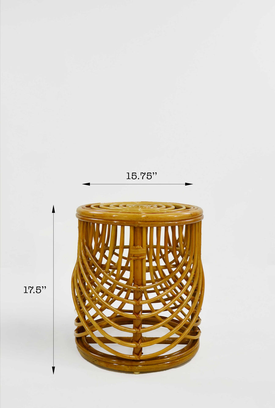 Hadley Rattan Side Table