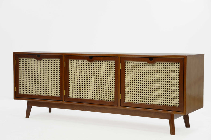 Ramona Natural Cane Media Console