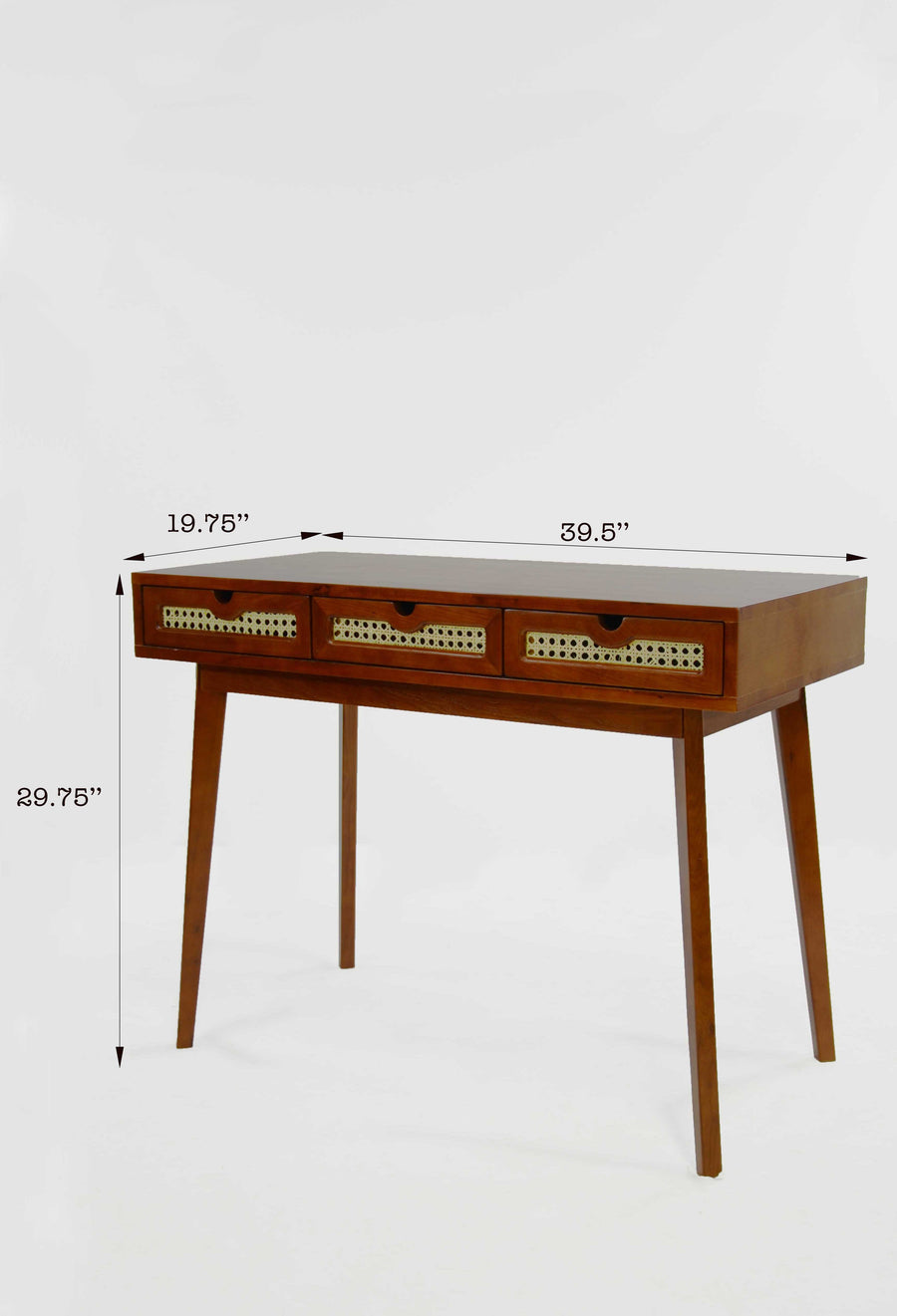 Ramona Wooden Cane Writing Desk