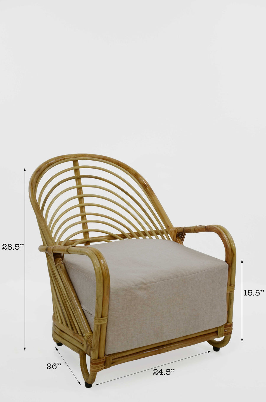 Flora Rattan Lounge Chair