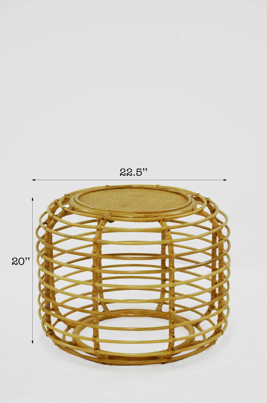 Noeile Rattan Bamboo Tea Table