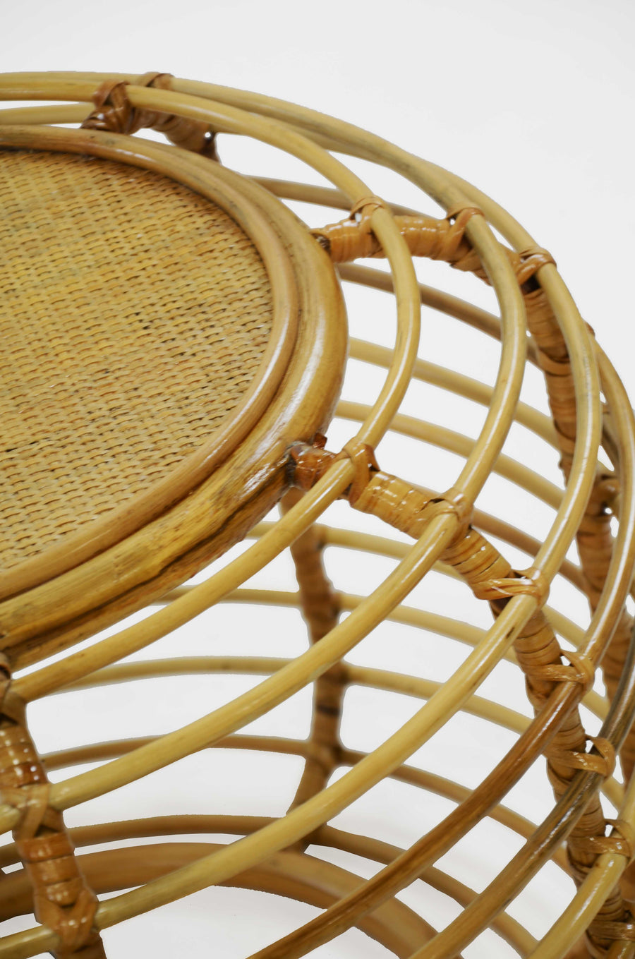 Noeile Rattan Bamboo Tea Table