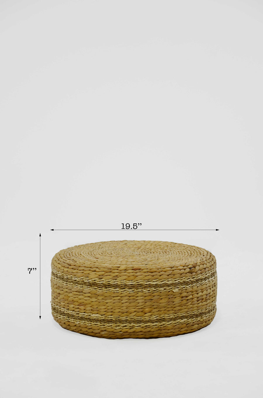 Braided Round Handwoven Ottoman