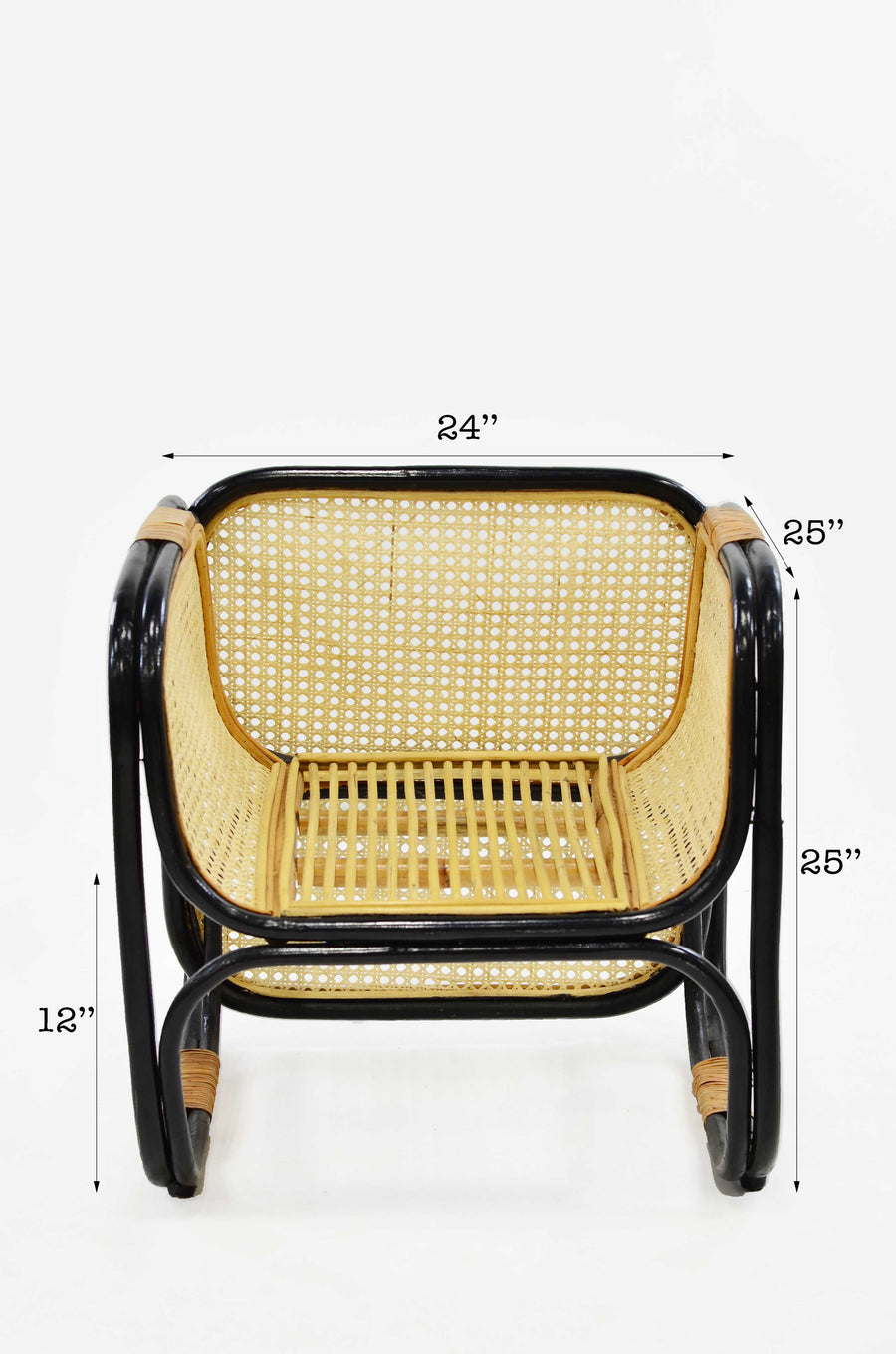 Fabio Rattan Lounge Chair