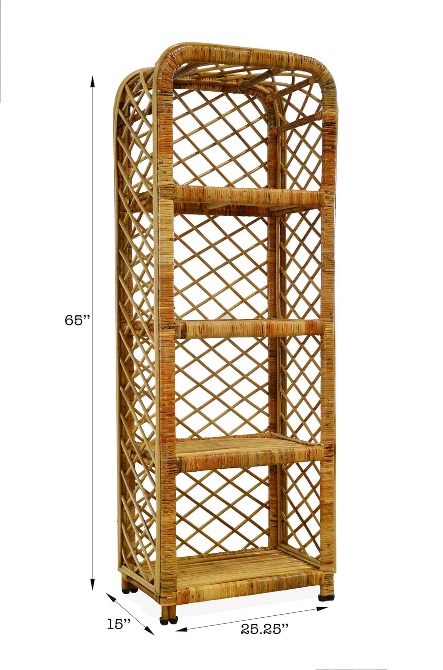 Melody Natural Rattan Wicker Shelf