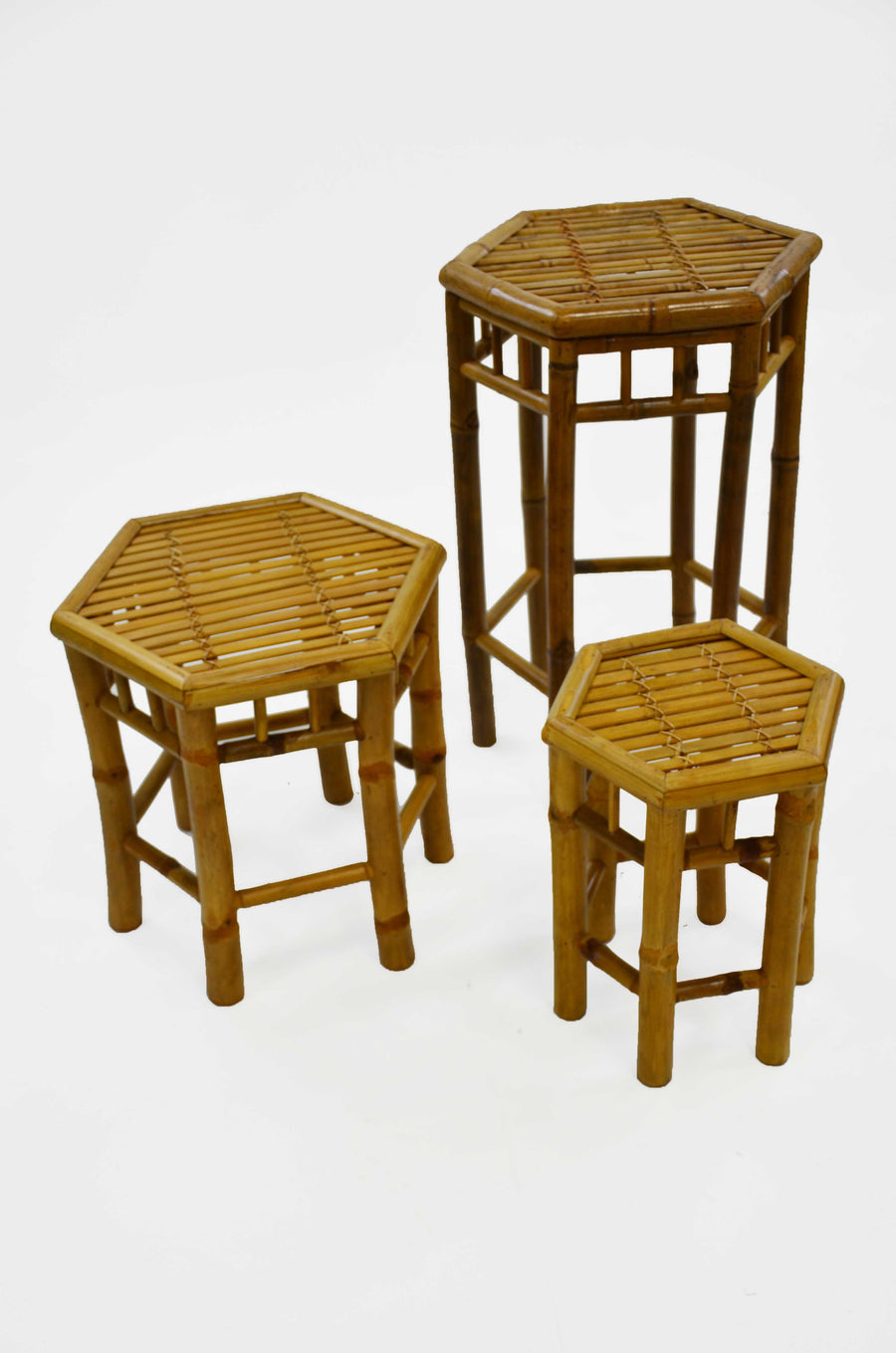 Ines Vintage Bamboo Stool