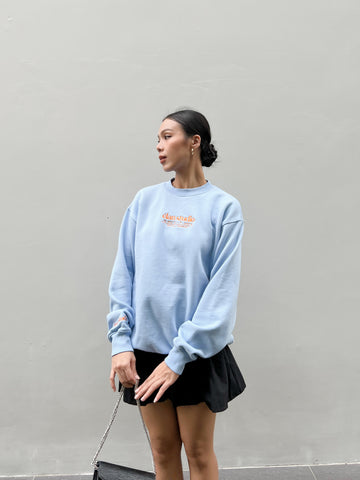 Élan Crewneck Blue-Orange Sweatshirt