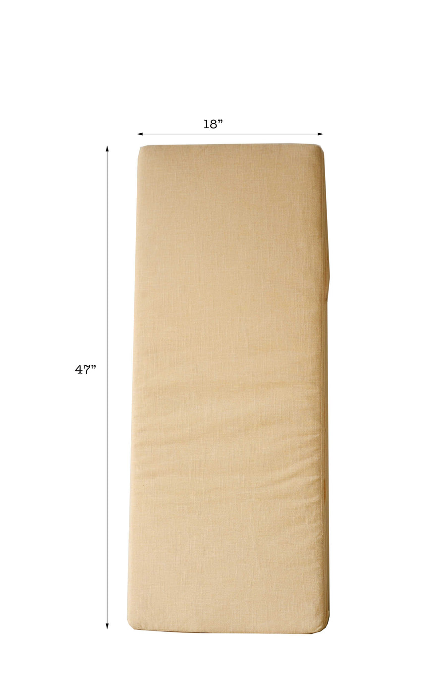 Long Rectangular Beige Cushion