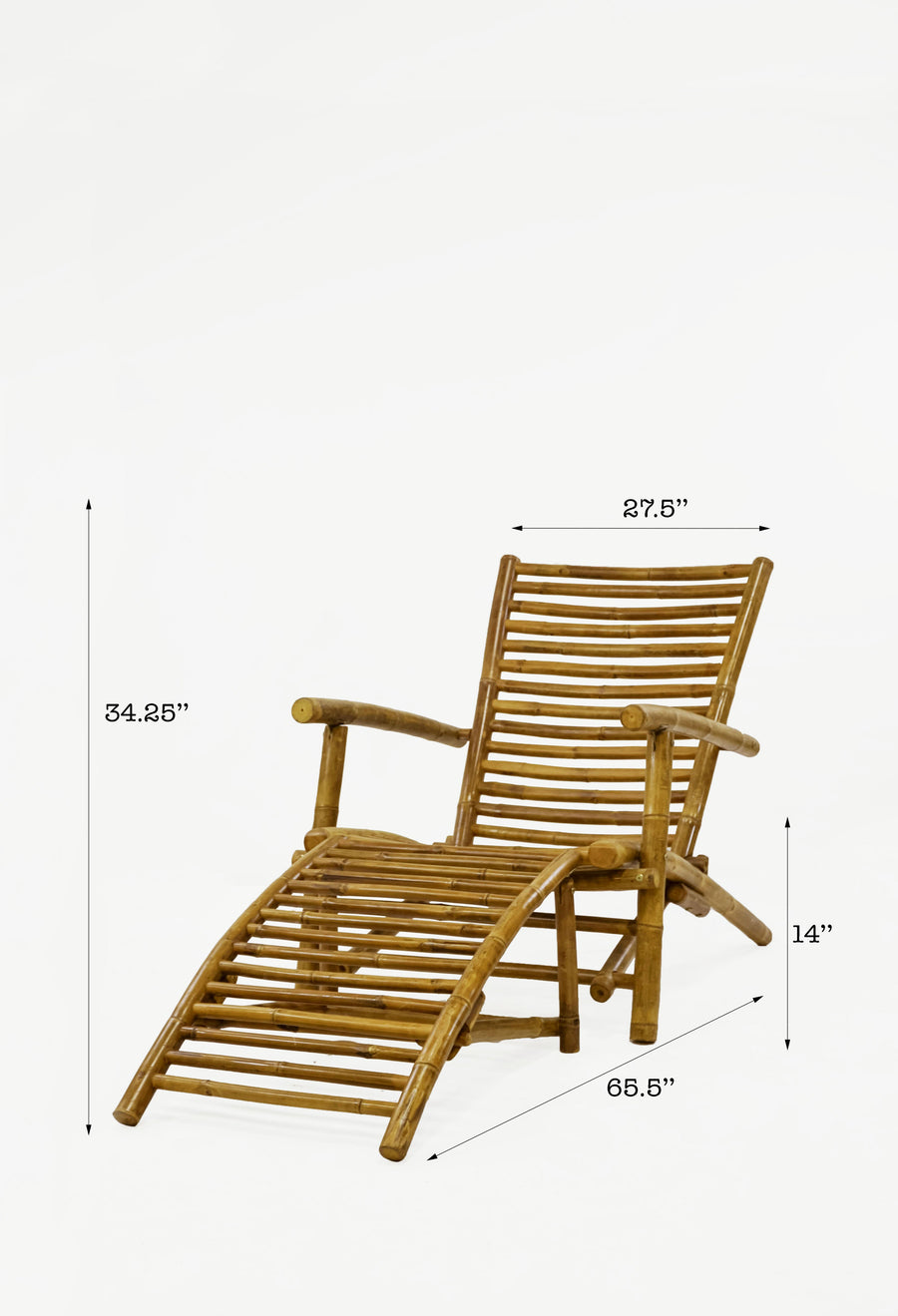 Tropical Bamboo Lounge Chair