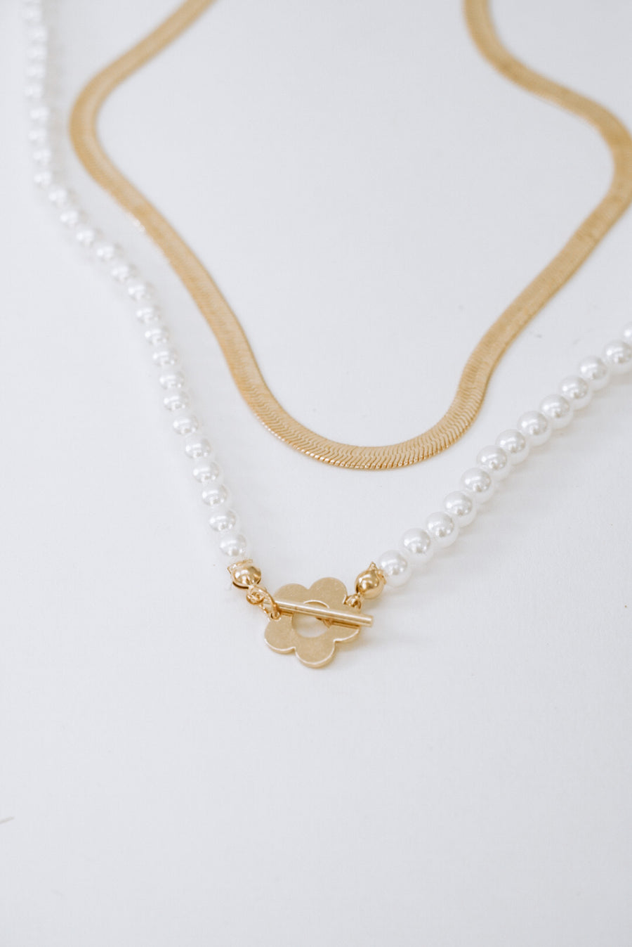 Flat Gold Necklace