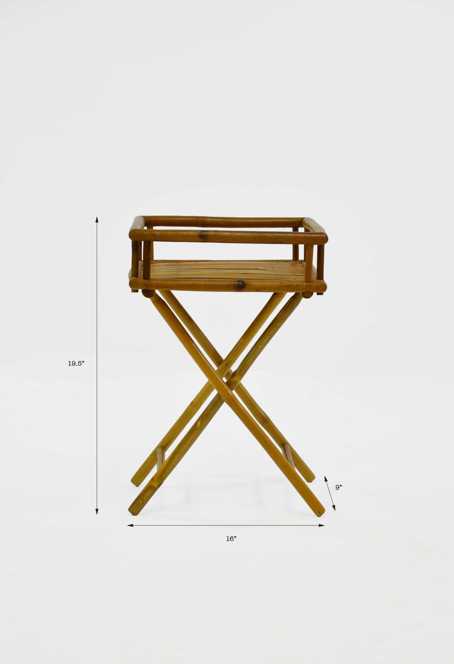 Vintage Bamboo Folding Table